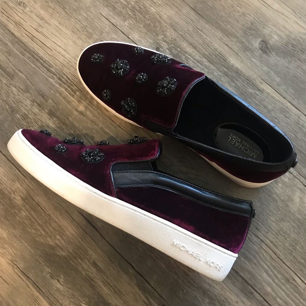 Michael Kors Velvet Embellished Sneaker